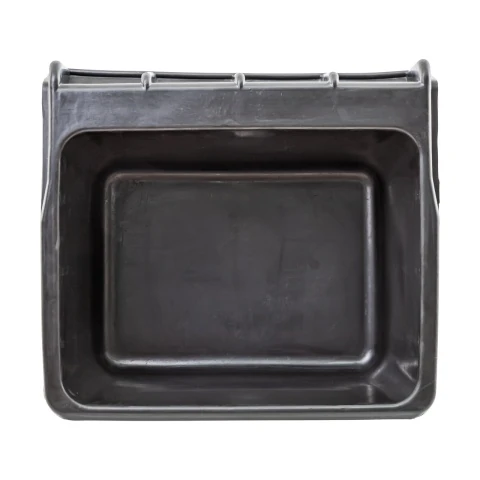 Hrănitoare rectangulară din cauciuc, negru, 20 litri
