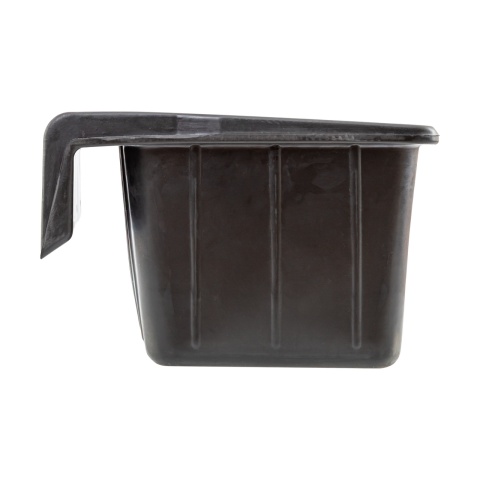 Hrănitoare rectangulară din cauciuc, negru, 20 litri