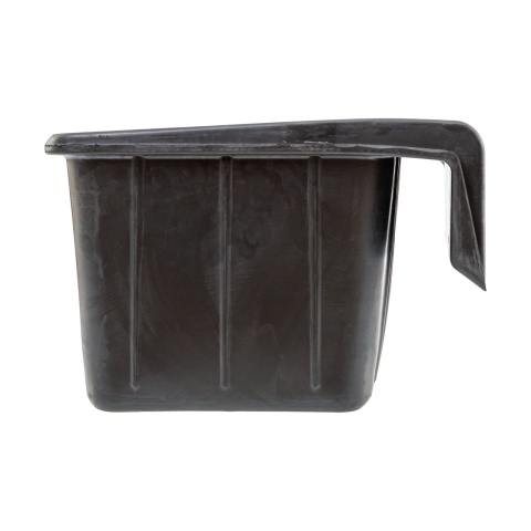 Hrănitoare rectangulară din cauciuc, negru, 20 litri
