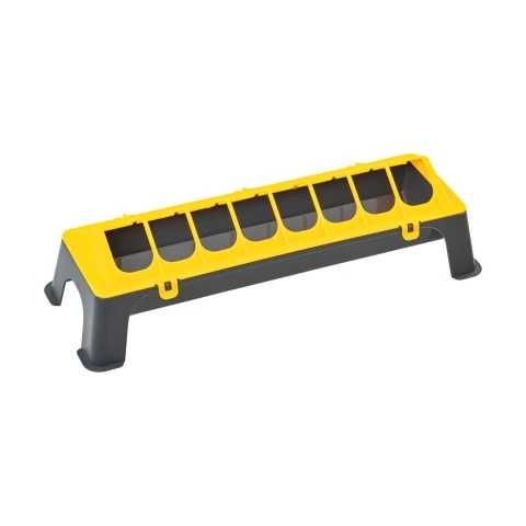 Hrănitoare pentru pui, plastic antracit-galben, 50 cm
