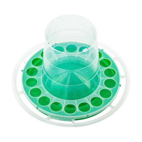 Hrănitoare suspendată pentru păsări, plastic verde
