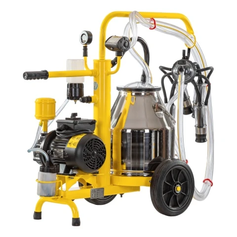 Aparat de muls vaci, cu 1 bidon inox de 25 litri, eco