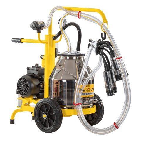 Aparat de muls vaci, cu 1 bidon inox 25 litri, eco