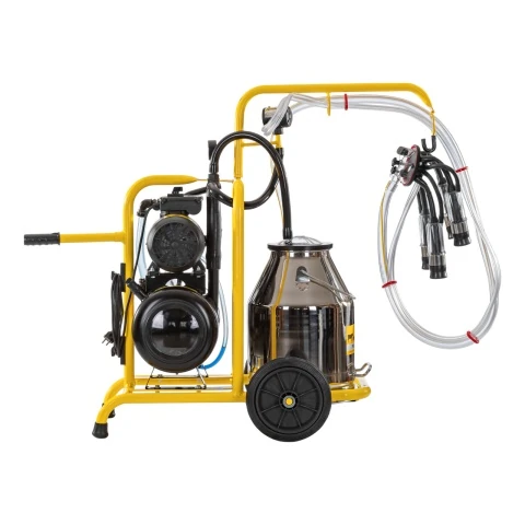Aparat de muls vaci, cu 1 bidon inox de 30 litri