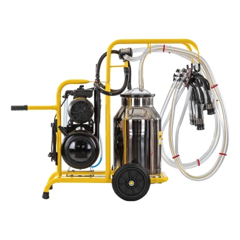 Aparat de muls vaci, 2 posturi, 1 bidon inox de 40 litri