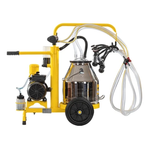 Aparat de muls oi, 2 posturi, 1 bidon inox de 25 litri, eco