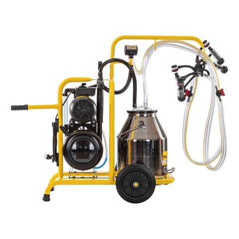 Aparat de muls oi, 2 posturi, 1 bidon inox 30 litri