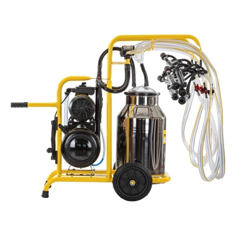 Aparat de muls oi, 4 posturi, 1 bidon inox de 40 litri