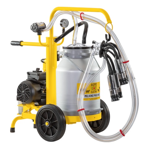 Aparat de muls vaci, cu 1 bidon aluminiu 25 litri, eco