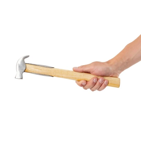 Ciocan pentru potcovit, cu mâner din lemn întărit, 33 cm