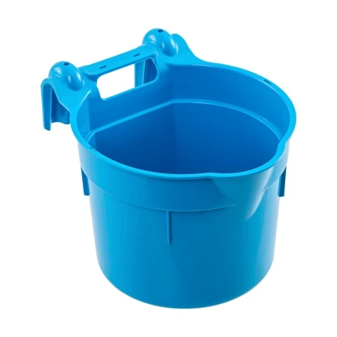 Găleată de hrănire, cu suport pentru suspendare, formă cilindrică, albastru, 8 litri :: Albastru