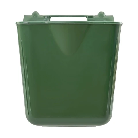 Găleată de hrănire, cu suport pentru suspendare, formă pătrată, verde închis, 13 litri :: Verde închis