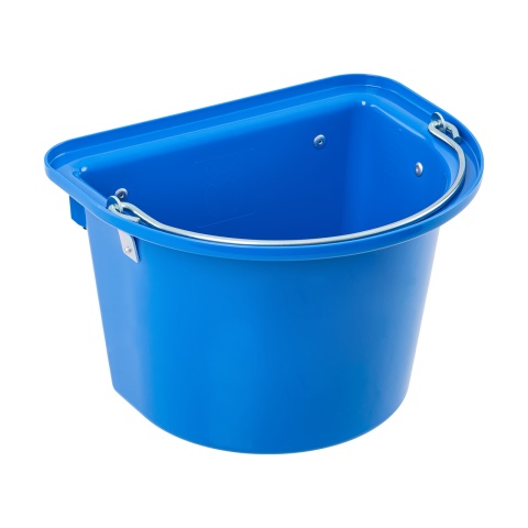 Găleată de hrănire pentru cabaline, cu dispozitiv de fixare și mâner, albastru regal, 12 litri<br/>75 Lei<br><small>1815</small>