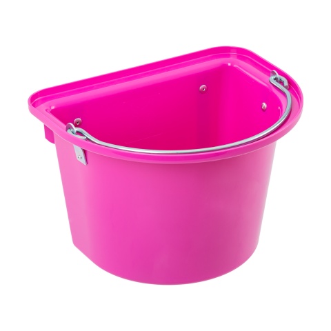Găleată de hrănire pentru cabaline, cu dispozitiv de fixare și mâner, roz, 12 litri<br/>75 Lei<br><small>1816</small>