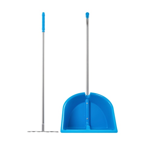 Lopată Mistboy cu greblă, albastru, 75 cm