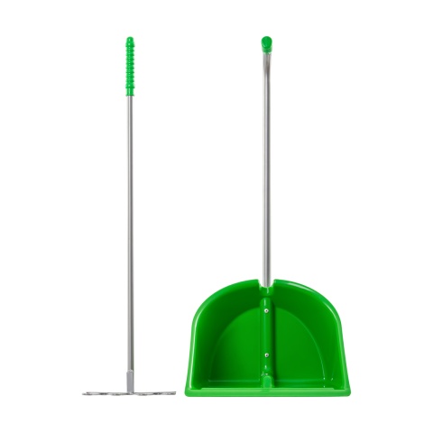 Lopată Mistboy cu greblă, verde, 75 cm