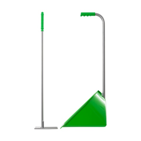 Lopată Mistboy cu greblă, verde, 75 cm