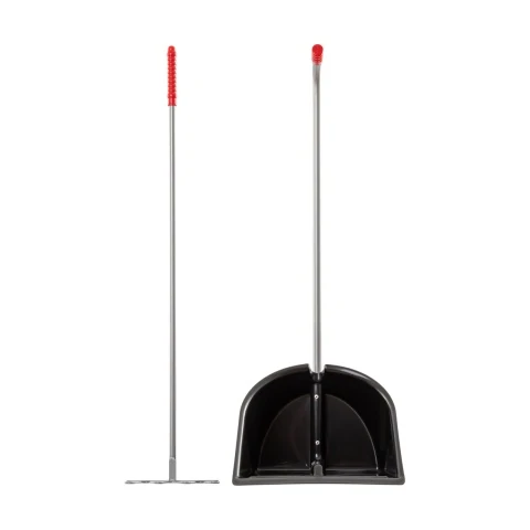 Lopată Mistboy cu greblă, negru, 90 cm :: Negru