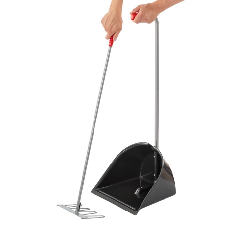 Lopată Mistboy cu greblă, negru, 90 cm