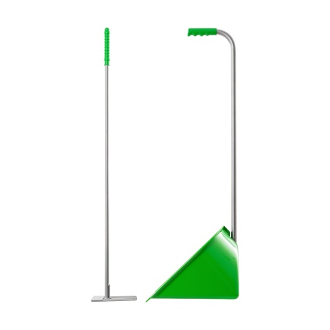 Lopată Mistboy cu greblă, verde, 90 cm