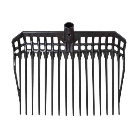 Furcă pentru gunoi de grajd, EcoFork, negru, 40 × 33 cm