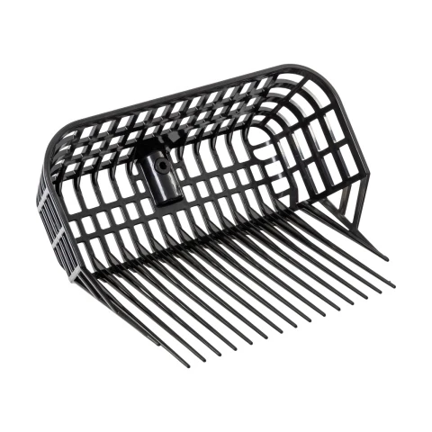 Furcă pentru gunoi de grajd, MaxiFork, negru, 38 × 30 cm