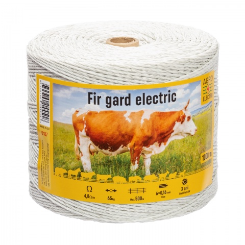 Fir gard electric - 1000 m - 65 kg - 4,8 Ω/m<br/>150 Lei<br><small>0187</small>