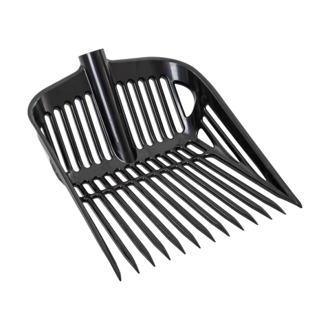 Furcă pentru gunoi de grajd, negru, 37 × 43 cm