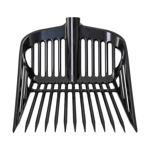 Furcă pentru gunoi de grajd, negru, 37 × 43 cm