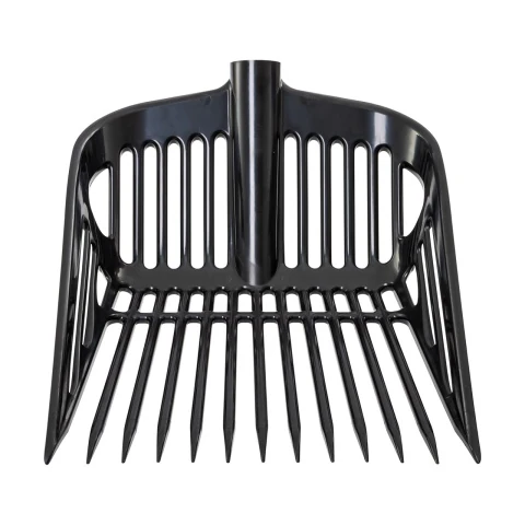 Furcă pentru gunoi de grajd, negru, 37 × 43 cm