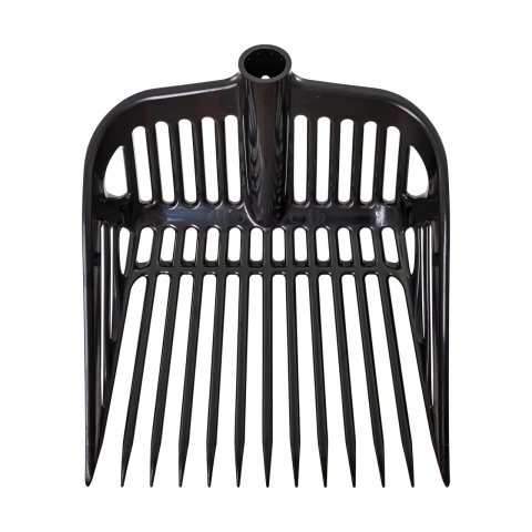 Furcă pentru gunoi de grajd, negru, 37 × 43 cm