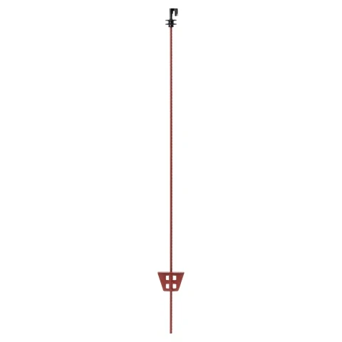 Stâlp din oțel, pentru gard electric, Ø8 mm × 107 cm, 30 buc.
