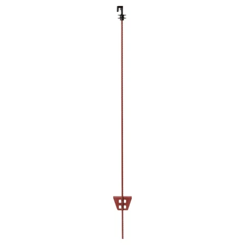Stâlp din oțel, pentru gard electric, Ø8 mm × 107 cm, 30 buc.