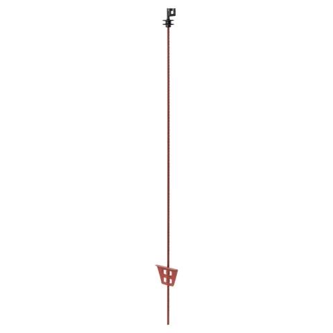 Stâlp din oțel, pentru gard electric, Ø8 mm × 107 cm, 30 buc.