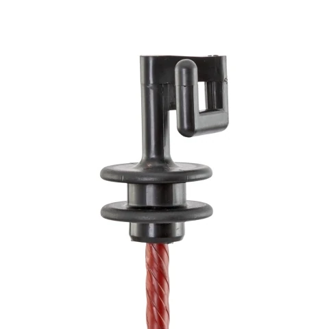 Stâlp din oțel, pentru gard electric, Ø8 mm × 107 cm, 30 buc.
