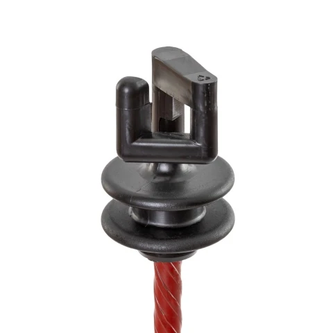 Stâlp din oțel, pentru gard electric, Ø8 mm × 107 cm, 30 buc.