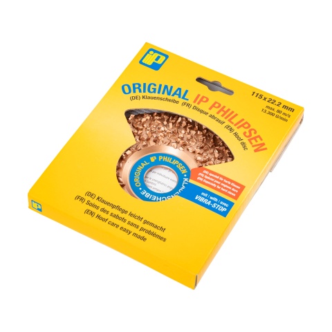 Disc abraziv pentru copite, densitate mare, IP PHILIPSEN, 115 mm