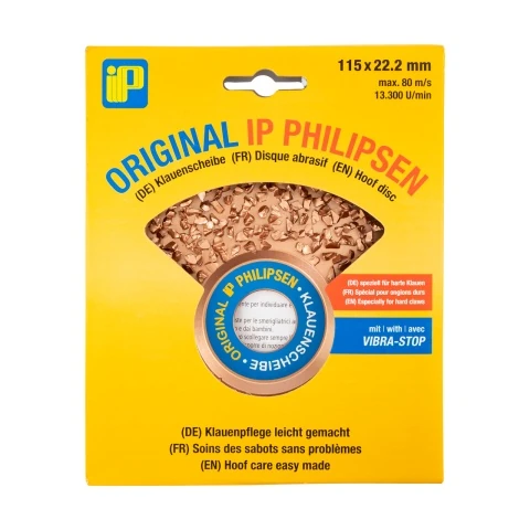 Disc abraziv pentru copite, densitate mare, IP PHILIPSEN, Ø115 mm :: Ø115 mm