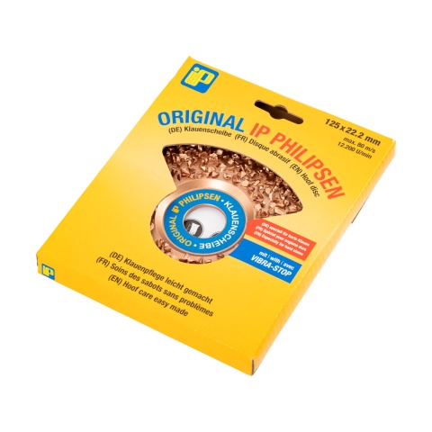 Disc abraziv pentru copite, densitate mare, IP PHILIPSEN, 125 mm