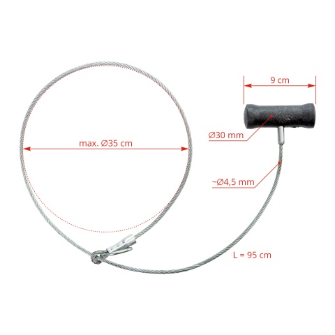 Dispozitiv simplu de prindere porci, 108 cm