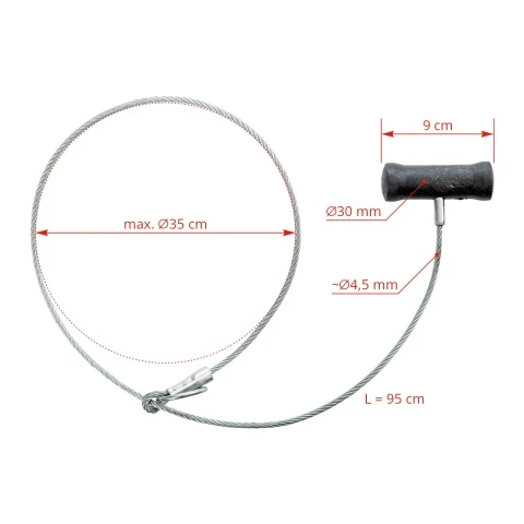 Dispozitiv simplu de prindere porci, 108 cm
