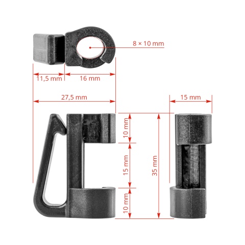 Izolator suplimentar pentru stâlpi AKO Oval Premium, 25 buc.