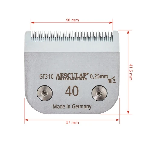 Cuțit pentru aparatul de tuns, Aesculap DuratiVet, 40 mm