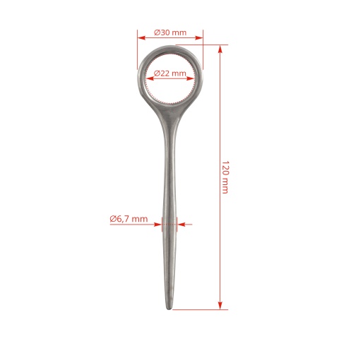 Cuțit mamelonar tip Schnecker, 12 cm