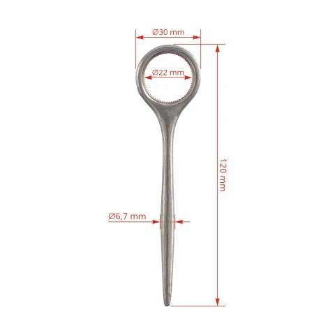 Cuțit mamelonar tip Schnecker, 12 cm