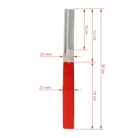 Cuțit drept pentru copite, 30 cm