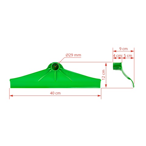 Dispozitiv de împingere a bălegarului, plastic, 40 cm