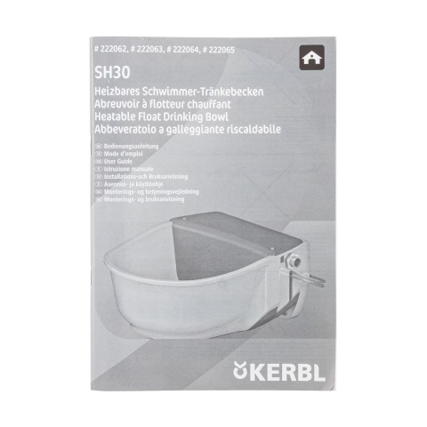 Adăpătoare anti-îngheț cu plutitor și țeavă de încălzire, 5 litri