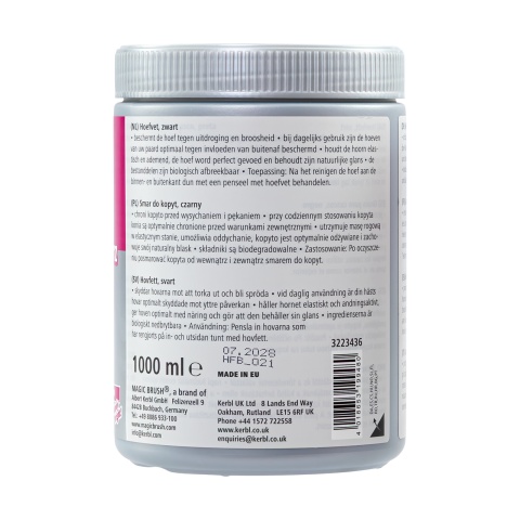 Unsoare pentru copite, MagicBrush, negru, 1000 ml