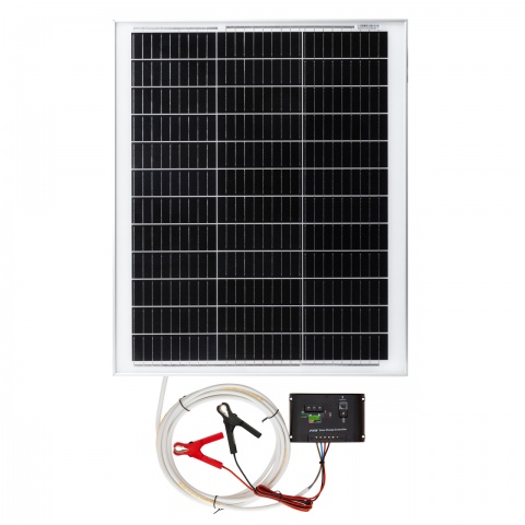 Panou solar monocristalin 50 W cu regulator de încărcare<br/>490 Lei<br><small>0202</small>